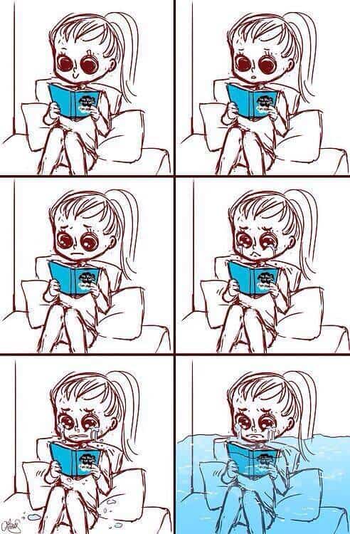 Reading, Crying