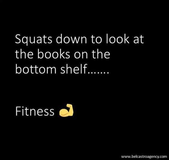 Squats down