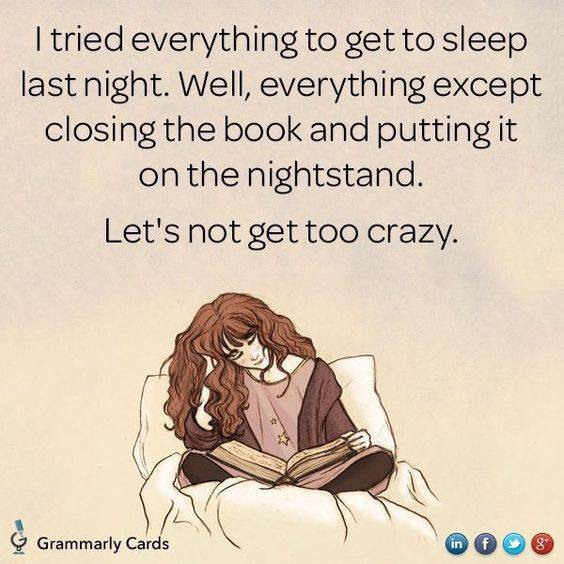 Tried everything to go to sleep last night