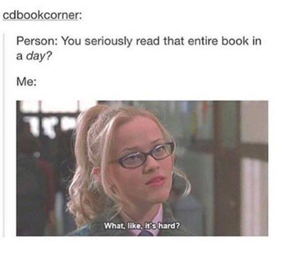 What, like, it's hard