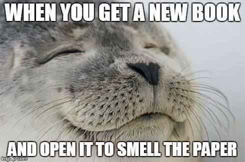 When you get a new book