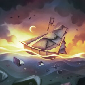 "Set Sail With Books—Day Version" Digital Download Print