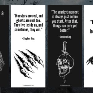 Stephen King Quote Digital Download Printable Bookmarks