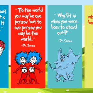 Dr. Seuss Digital Download Printable Bookmarks