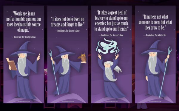 Dumbledore Digital Download Printable Bookmarks