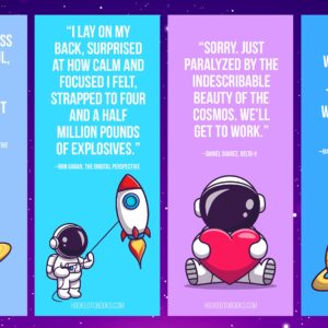 Astronaut Digital Download Printable Bookmarks